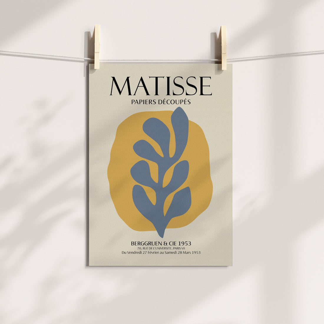 Sunny Blue Foliage - Henri Matisse Printable Art