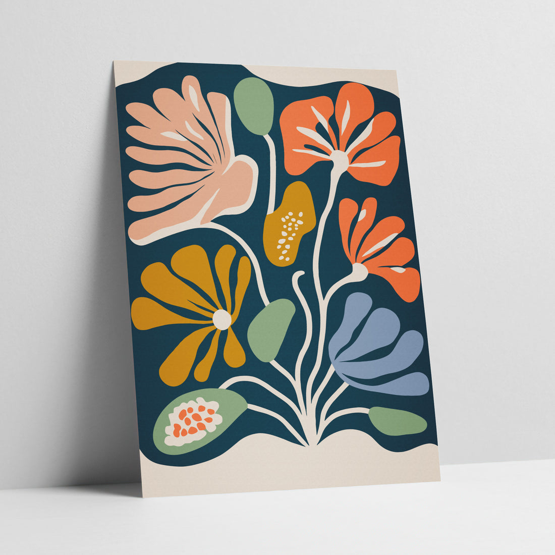 Botanical Tapestry Modern Abstract Botanical Art Print