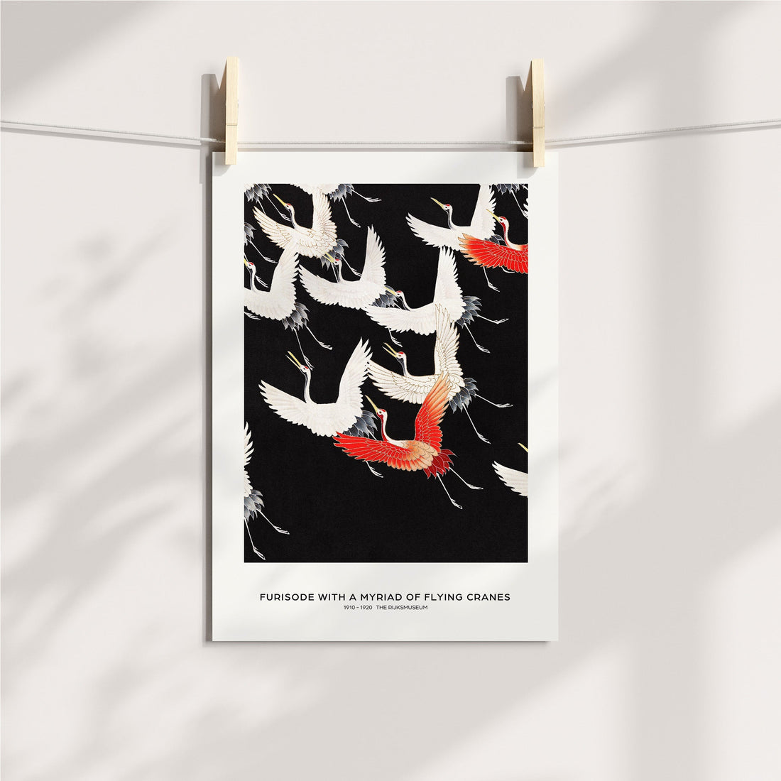 Myriad of Flying Cranes Printable Art
